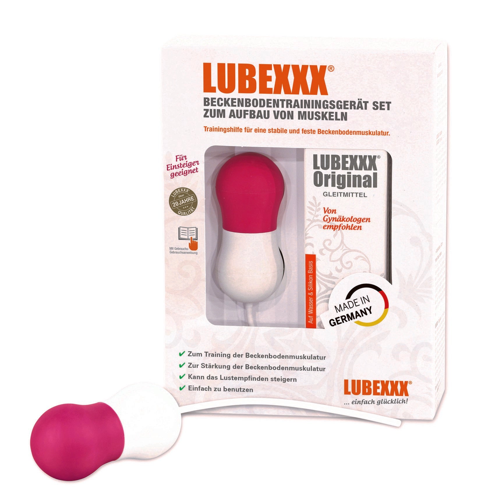 Beckenbodentrainingsgerät-Set (für Anfänger geeignet) – LUBEXXX